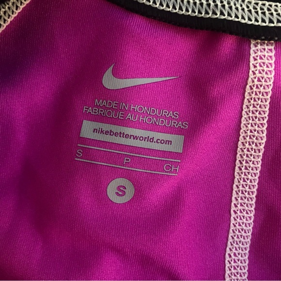 Nike Women's Pink and Black Swim Top NWT S - Picture 3 of 5